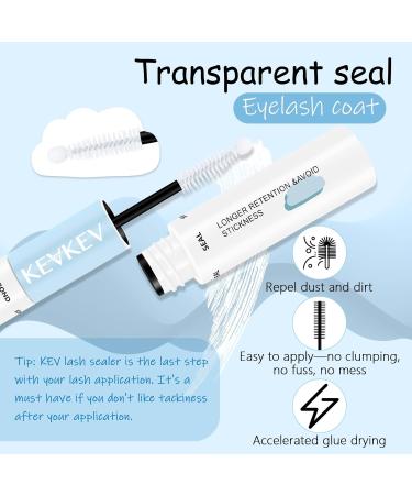 KevKev Lash Bond & Seal - Waterproof 72-Hour Hold Lash Glue for Clusters & Mascara Wand | Strong Non-Sticky 10ml - Buy Online on GoSupps.com