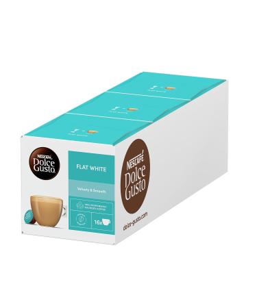 NESCAFÉ DOLCE GUSTO Flat White Coffee Pods 16 Capsules - Pack of 3