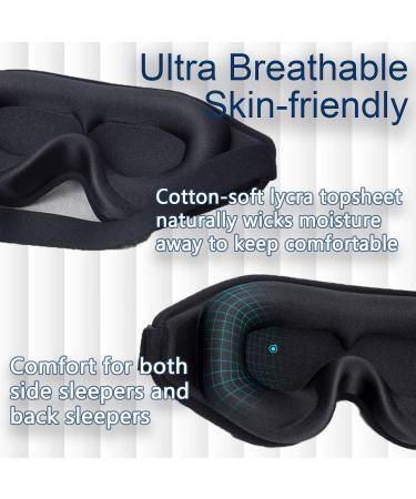 Eye Mask for Lash Extensions - 3D Contoured Sleep Mask with Zero Eye Pressure - Buy Online on GoSupps.com