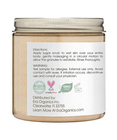 Organic Raw Sugar Scrub - Spa Quality Exfoliating Body Scrub with Coconut Oil & Jojoba Oil - Buy Online on GoSupps.com