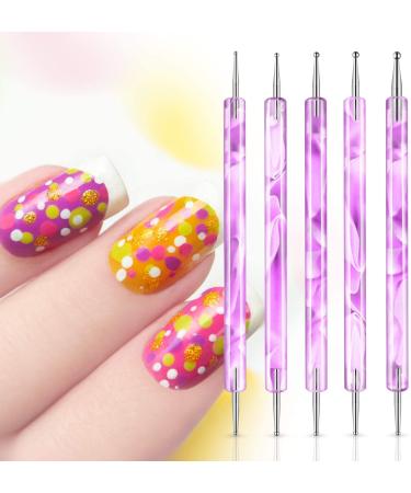 Dotting Painting Pen Double Ended Nail Art Dotting Dotting Pen Tool/Marbleizing Tool/Nail Art DIY Decoration Tool nail polish paint manicure dot nail art set