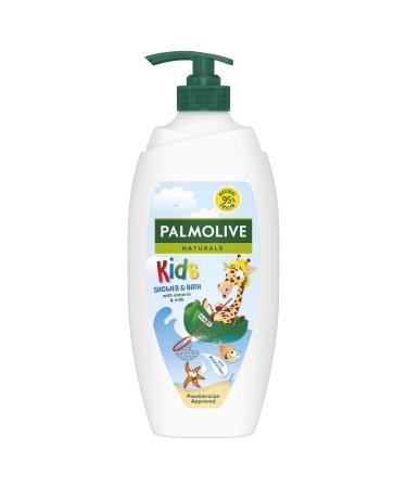 Palmolive Naturals Kids Almond & Milk Shower Gel and Bath Foam Pump 750 ml Dermatologically tested pH neutral formula 100% natural almond and aloe vera extract Kids Almond Milk