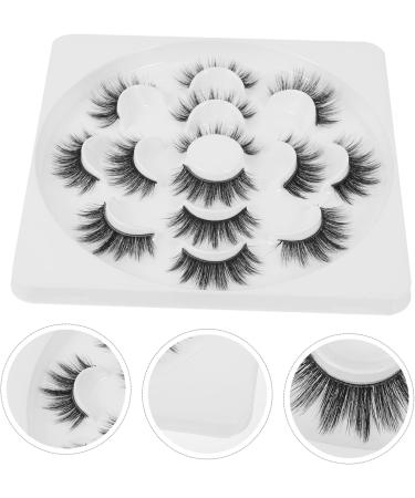 Beavorty False Thick Eyelashes 7 Pairs Fake Eyelashes Eyelashes Fake Lashes Thick Eyelashes Artificial Eyelashes Stage Eyelash Black Set 8d Imitation Artificial Eyelashes Wispy Eyelashes - Buy Online on GoSupps.com