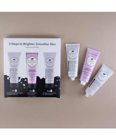 Dionis Goat Milk Skincare Body Care Set - Lavender Blossom Lotion Body Lotion W/Retinol Body Serum W/Collagen Deep Hydration and Younger Skin Lavender Blossom Lotion & Serum Set - Buy Online on GoSupps.com