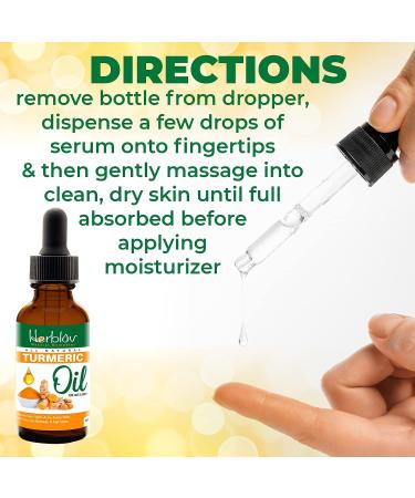 Turmeric Oil for Face & Body - Natural Skin Brightening Serum for Dark Spots, Acne, and Scars - Handcrafted in the USA - Buy Online on GoSupps.com