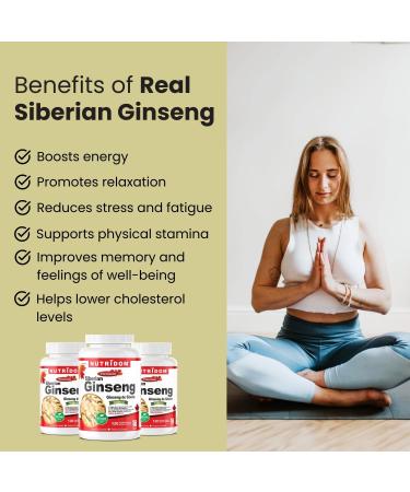Nutridom Siberian Eleuthero Ginseng 500mg Non-GMO Vegan Gluten-free Soy-free Dairy-free No Additives & No Fillers (120 Veggie capsules) - Buy Online on GoSupps.com