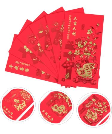 ABOOFAN 240 Pcs 2023 Year of The Rabbit Red Packets See Envelopes New Year Money Bag Zodiac Rabbit Year Packet Lucky Kid Purse Bunny Year Red Pocket Decorative Clip Pouch Paper Child Assorted Color 2x4pcs 17X9CMx4pcs - Buy Online on GoSupps.com