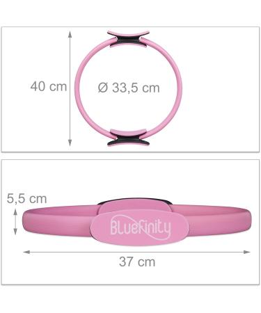 Buy Bluefinity Pilates Ring - Double Handle Padded Resistance Ring ( 37cm) for Fitness & Yoga - Perfect for International Shipping - Buy Online on GoSupps.com