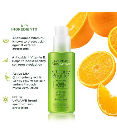 Garnier Clearly Brighter SPF 30 Face Moisturizer with Vitamin C - 2 Count 75mL - Hydrating Skin Care for Radiant Glow - International Shipping Available - Buy Online on GoSupps.com
