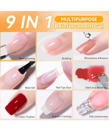 Nail Glue Gel 15ml 9-in-1 Nail Glue - Long-Lasting Manicure Gel | For Women Daily Use Home Salon Party Wedding Holiday Formal Casual Cosplay - Buy Online on GoSupps.com