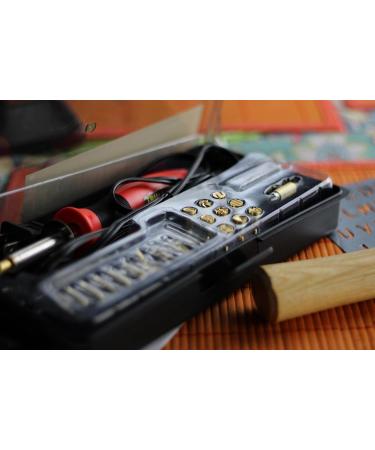 TRUArt Stage 1 Wood and Leather Pyrography Pen Kit - 21 Tips - Dual Power Mode - Best for Woodburning and Leather Crafts - Buy Online on GoSupps.com