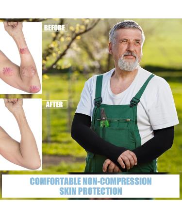 Janmercy Elder Skin Protector Sleeves - 9 Pairs Thin Skin Arm Sleeves for Bruise Protection - Compression Arm Sleeves for Men and Women - Buy Online on GoSupps.com