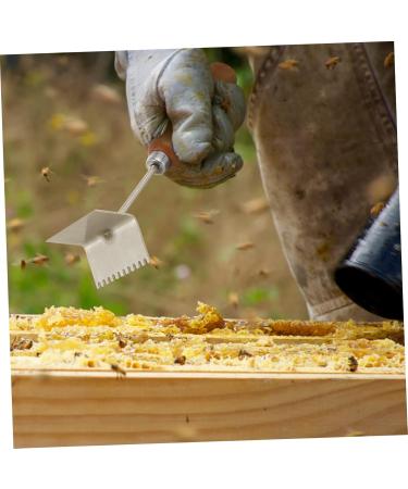 Mipcase King Partition Cleaning Shovel Beehive Cleaning Shovel Household Beekeeping Shovel Beehive Scraping Tool Cleaner Stainless Steel Italian Bee Professional Beehive Shovel 21x6.2cm As Shown - Buy Online on GoSupps.com