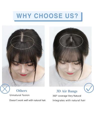 SARO-UP Clip in Fringe Clip in Bangs 100% Real Human Hair Clip in Fringe Human Hair Extensions with Temples Hairpieces for Thinning Hair 360 Clip on Bangs for Daily Wear(Dark Brown) 10inch clip in bangs Dark Brown - Buy Online on GoSupps.com
