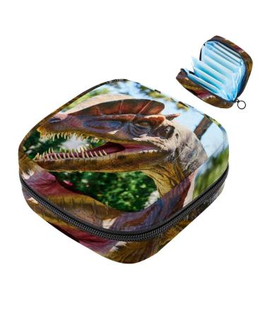 FERAL dinosaur-napkierte storage bag menstrual pad bag portable menstrual cup pocket with zipper for teenagers girls women women