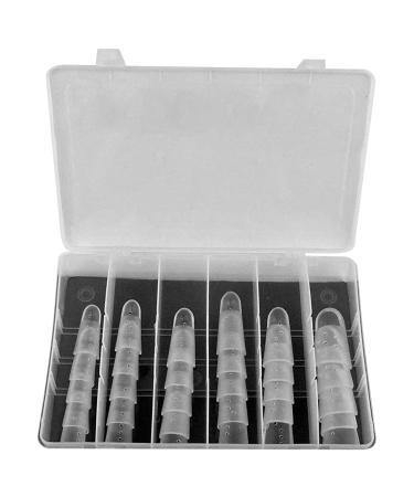 STAX Finger Splint Kits - Hand Injury Support Splints For Mallet Finger and Nail Bed Fingertip Injuries Durable ABS Plastic Splinting Case of 30 Pieces 8 Assorted Size Options Clear by BraceOn
