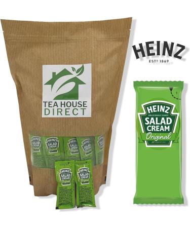 Heinz Deliciously Zingy Original Salad Cream Sauce - Elevate Your Salads with Classic Flavor - Single-Serve Packet for On-the-Go Enjoyment Anytime Flavour Boost - 50 Sachets Zesty Pack of 50 - Buy Online on GoSupps.com