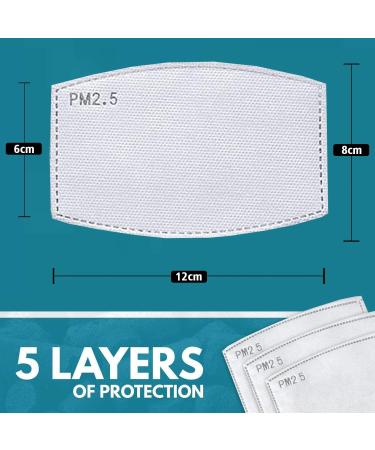 Face Mask Filter x10 GENERISE Filters for Face Masks UK Stock - Replaceable Carbon Activated Face Mask Filters - Buy Online on GoSupps.com