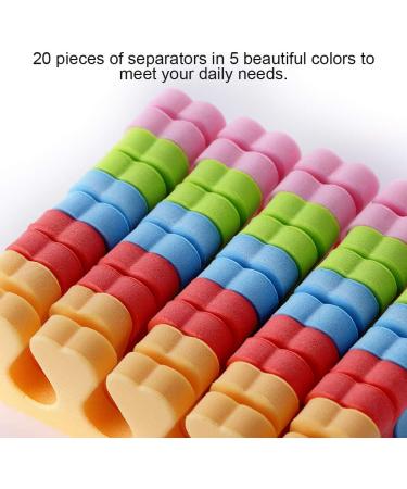 10 Pairs Toe Separators - Portable Sponge Nail Art Spacer & Divider for Perfect Manicure - Ideal for At-Home Pedicures - Buy Online on GoSupps.com