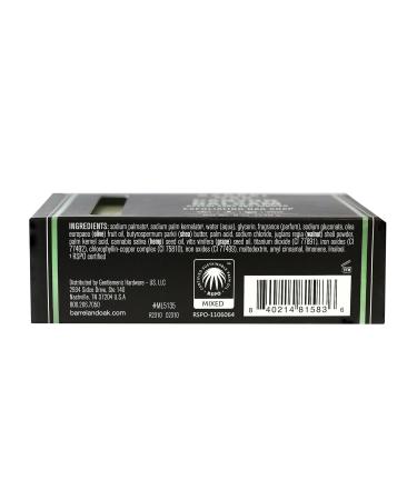 Barrel & Oak Exfoliating Bar Soap for Men - Deep Cleansing Vegan Charcoal & Olive Stone Sustainable Palm Oil 6 oz - Buy Online on GoSupps.com
