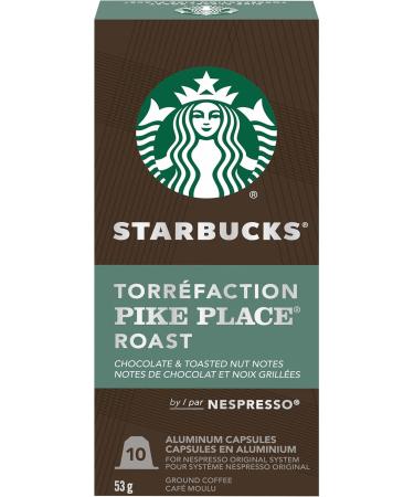 Starbucks by Nespresso Decaf Espresso Roast Nespresso Coffee Capsules Original Line Compatible 5 X 10 Nespresso Coffee Pods 50 Count & By Nespresso Pike Place 10 Nespresso Coffee Pods Decaf Espresso + Pike Place Roast 10 count (Pack of 5) - Buy Online on GoSupps.com