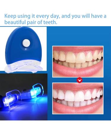 Professional Teeth Whitening Kit with LED Light - 5 3ml Gel, Reduce Sensitivity, Remove Stains, Quick Results - Buy Online on GoSupps.com