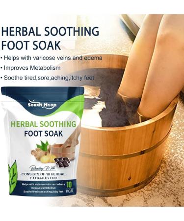 Herbal Soothing Foot Soak Herbal Detox Foot Soak Beads Herbal Detox Cleansing Foot Soak Beads Foot Care (30pcs/3Bag) - Buy Online on GoSupps.com