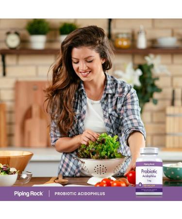 Piping Rock Probiotic Acidophilus Capsules | 250 Million CFU | 240 Pills | Dietary Supplement | Non-GMO Gluten Free - Buy Online on GoSupps.com