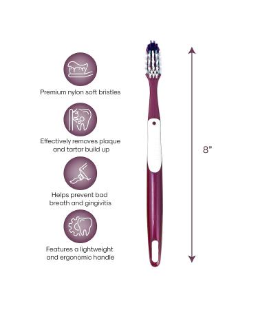 Pack of 4 Battery Powered Flex Clean Toothbrushes - Soft Bristles in Blue Pink & Purple | International Shipping Available - Buy Online on GoSupps.com