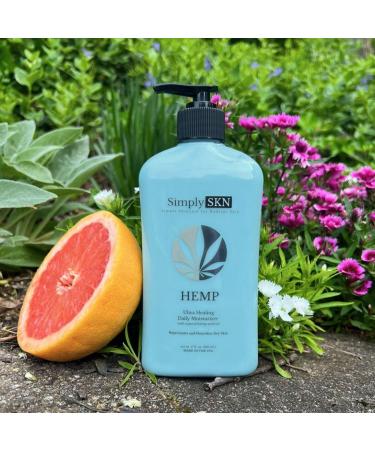 Ultra Healing Hemp Body Lotion - Daily Moisturizer with Hemp Seed Oil Shea Butter & Jojoba Oil - Floral Citrus Scent - 17 fl. oz - Made in USA - Buy Online on GoSupps.com