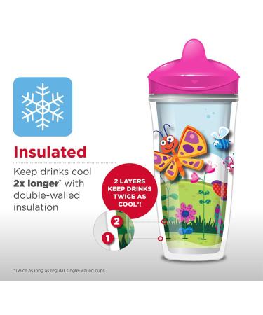 Playtex Sipsters Stage 3 Insulated Spout Sippy Cups - 9 Ounce, 2 Pack (Color May Vary) - Buy Online on GoSupps.com