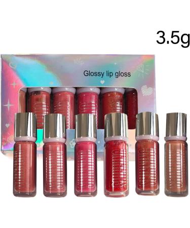 Lip gloss fuller plumping lip gloss 6 Pieces Moisturizing Lip Gloss Lip Clay Lip Gloss Long Lasting Makeup Cosmetics Lipstick Makeup for Women Girls Lips and Cheeks - Buy Online on GoSupps.com