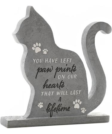 Widdop and Co Grey Pet Memorial Stone Plaque 20cm - Cat - Buy Online on GoSupps.com