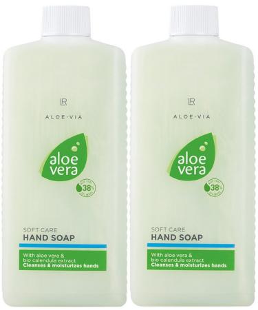 Aloe Via Gentle Hand Soap Refills with Aloe Vera 500ml (Pack of 2)