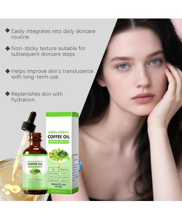  Generisch Coffee Oil for Wrinkles - 60ml - Pure and Natural Green Arabica Coffee Oil for Face Body and Hair - Anti-Puffiness and Firming Coffee Oil - Coffee Oil - Skin Care - Buy Online on GoSupps.com