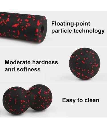 Fascia Roller Set for Deep Tissue Massage | Relief for Spine Neck & Back - Includes Massage Ball & Peanut Lacrosse Ball | Enhance Flexibility - Buy Online on GoSupps.com