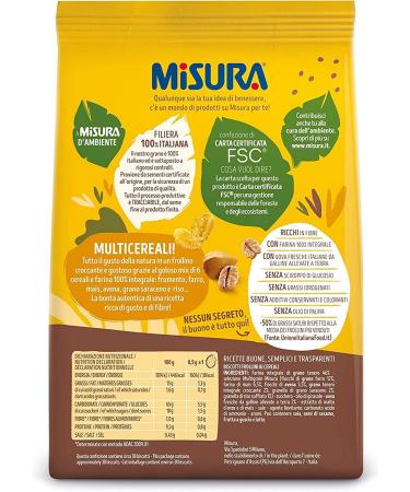  Italian Gourmet E.R. Misura Integrali Whole Grain Cookies with Crispy Cereal 330g + Italian Gourmet Polpa 400g Set of 6 - Buy Online on GoSupps.com