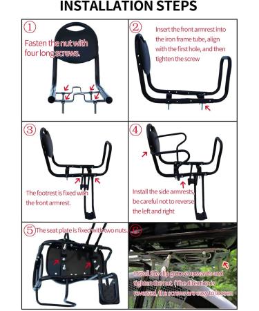 Kid's Bike Seat Rear Child Carrier | Bicycle Kids Seat for Toddlers | Rear Frame Mounted Baby Bike Seat for Safety - Buy Online on GoSupps.com