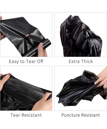 Fyy 6 Gallon Garbage Bags | 100 Black Waste Bags for Kitchen Bathroom & Office | 5 Rolls of Durable Garbage Bags (50x60 cm) - Buy Online on GoSupps.com