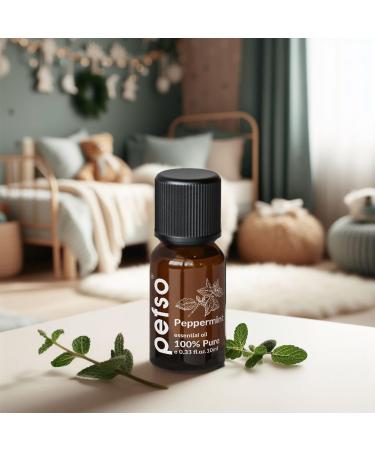 100% Pure Peppermint Essential Oil 10ml | Natural Oil for Diffuser Hair Growth Cooking & Gifts - Buy Online on GoSupps.com