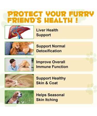 Allergy Relief Drops for Dogs Immune Support Supplement Dog Supplement Dog Allergy Relief with Vitamin C Vitamins Support Healthy Skin-60ml - Buy Online on GoSupps.com