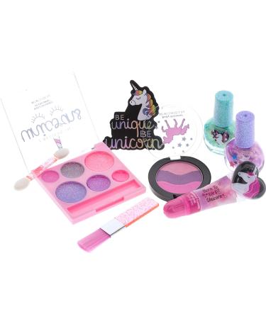 Townley Girl Unicorn Makeup Set - 8 Pieces with Lip Gloss, Nail Polish & Body Shimmer in Unicorn Bag - Ages 3+ for Parties & Makeovers - Buy Online on GoSupps.com