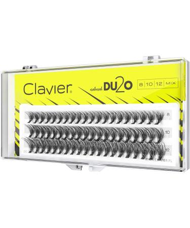 Clavier Artificial lashes in tufts Du2o Double Volume | 20 lashes in a tuft | Different lengths from 8 to 14 mm | Ultra volume for a perfect look MIX (8 10 12 mm) - Buy Online on GoSupps.com