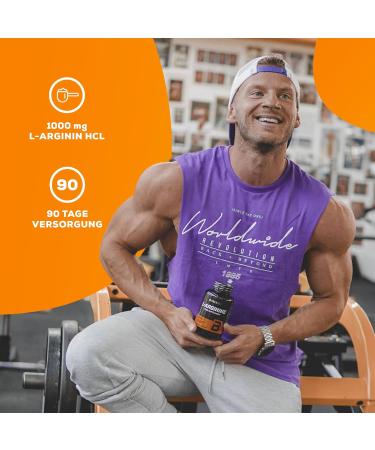 BioTechUSA L-Arginine Capsules 1000mg - Nitric Oxide Support for Athletes | 90 Capsules - Enhance Performance & Recovery - Buy Online on GoSupps.com