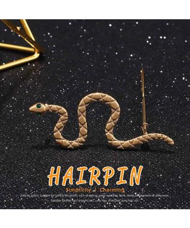 JONKY Snake Hair Clip - Vintage Gold Barrette for Stylish Women and Girls - Buy Online on GoSupps.com