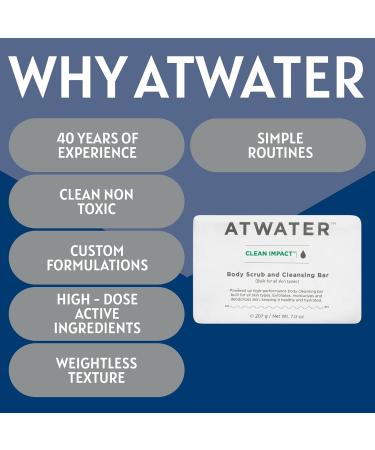 ATWATER Exfoliating Bar Soap for Men | Natural Jojoba & Coconut Soap | No Artificial Fragrances | 207g / 7oz - Best Men's Skincare - Buy Online on GoSupps.com