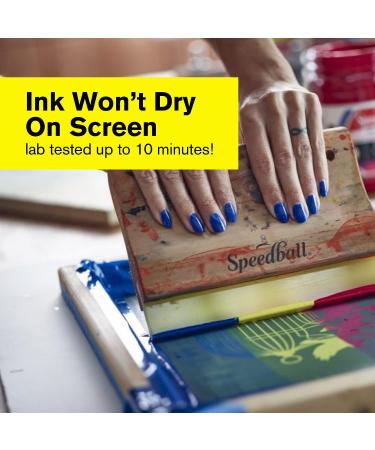 Speedball Fabric Screen Printing Ink Starter Set - 6 Colors, 4oz - Ideal for T-Shirt and Silkscreen Printmaking - Buy Online on GoSupps.com