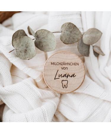 Personalized Wooden Milk Tooth Jar - High-Quality Engraving | Keepsake for First Teeth - Toothpage - Buy Online on GoSupps.com