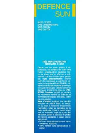 defence sun 50+ - oily skin with imperfections sun cream 50 ml - Buy Online on GoSupps.com