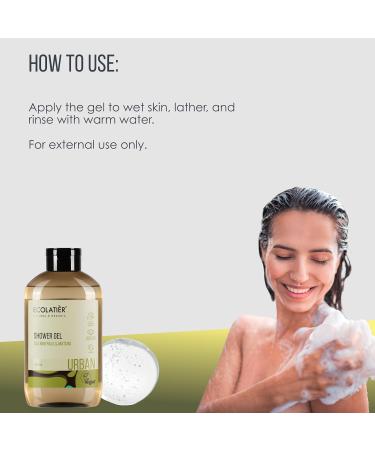 Ecolatier Sea Minerals & Matcha Body Wash - 97.5% Natural Vegan Detox & Moisturizing Cleanser - 20.3 Fl Oz - Buy Online on GoSupps.com